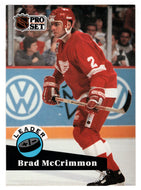 Brad McCrimmon - Detroit Red Wings - League Leaders (NHL Hockey Card) 1991-92 Pro Set # 609 Mint