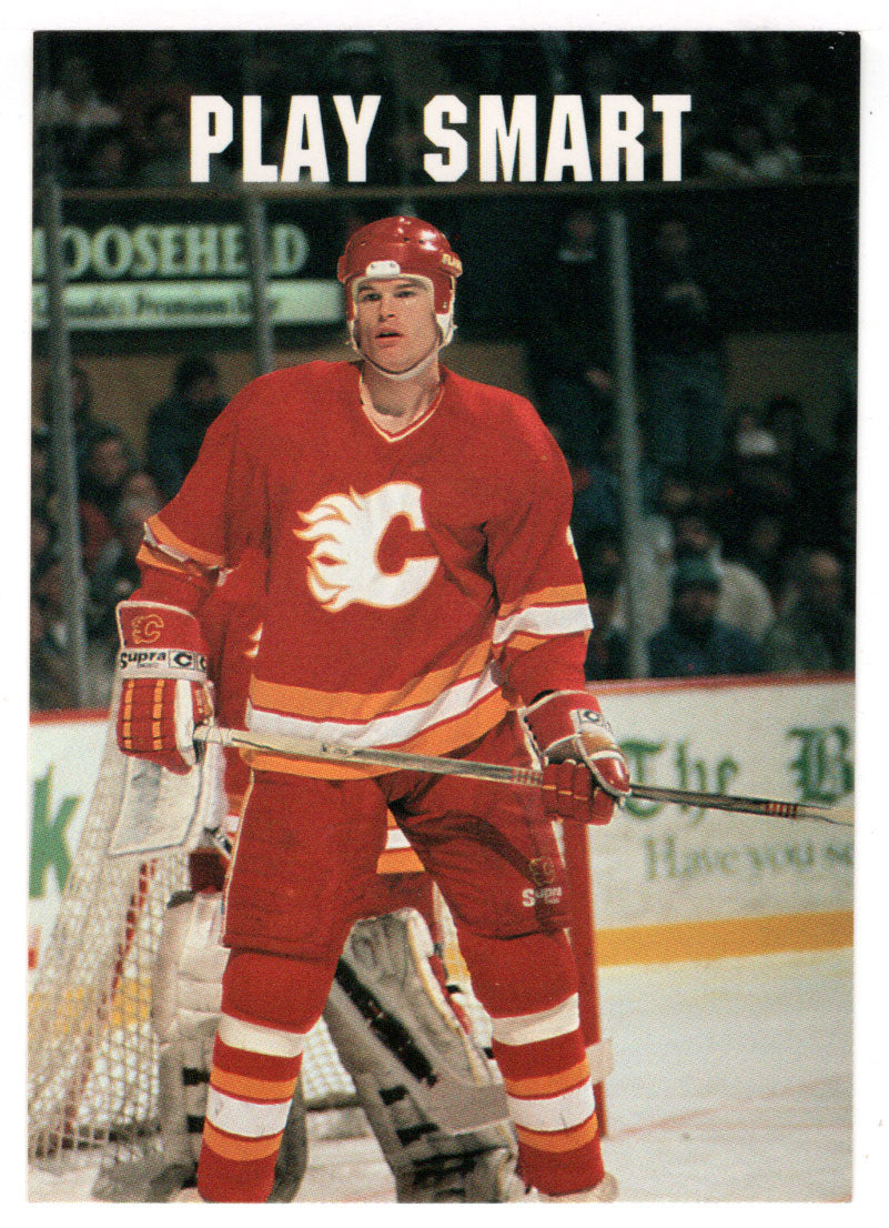 Jim Kyte - Calgary Flames - Play Smart (NHL Hockey Card) 1991-92 Pro Set # 612 Mint