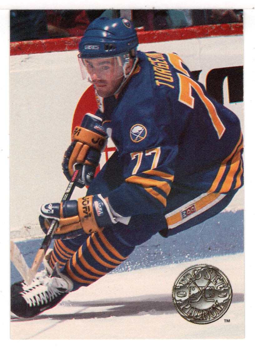Pierre Turgeon - Buffalo Sabres (NHL Hockey Card) 1991-92 Pro Set Platinum # 10 Mint