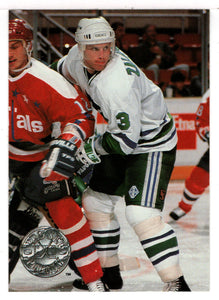 Zarley Zalapski - Hartford Whalers (NHL Hockey Card) 1991-92 Pro Set Platinum # 47 Mint