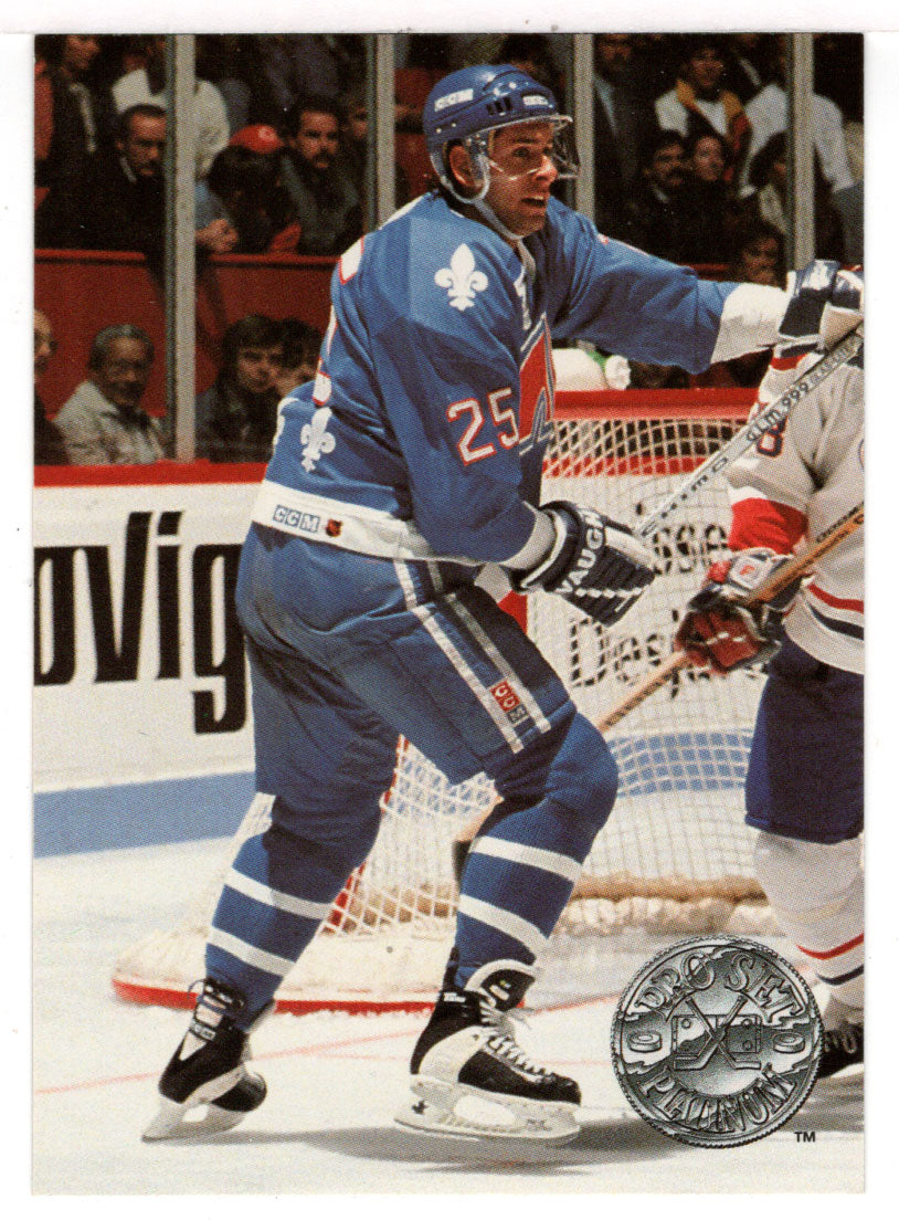 Stephane Morin - Quebec Nordiques (NHL Hockey Card) 1991-92 Pro Set Platinum # 100 Mint