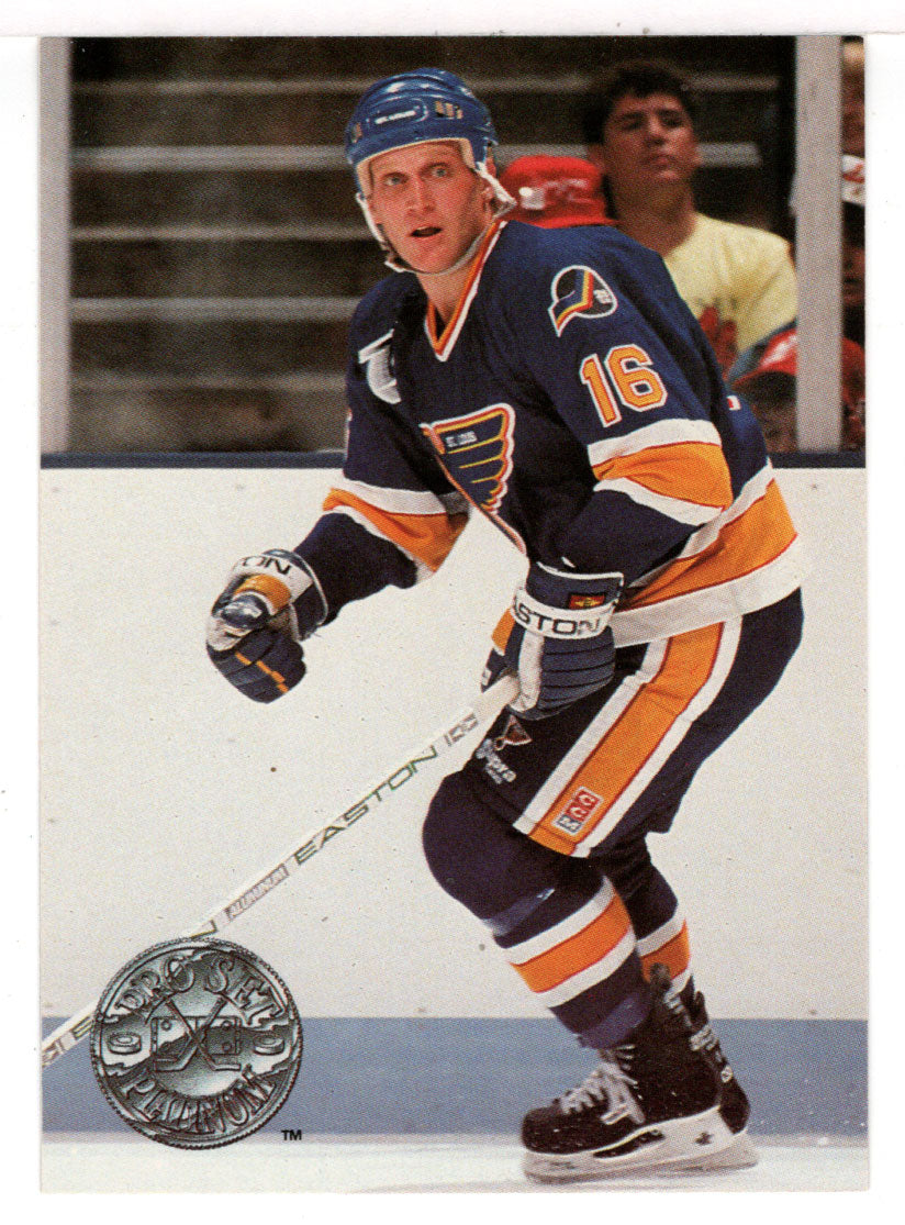 Brett Hull - St. Louis Blues (NHL Hockey Card) 1991-92 Pro Set Platinum # 109 Mint