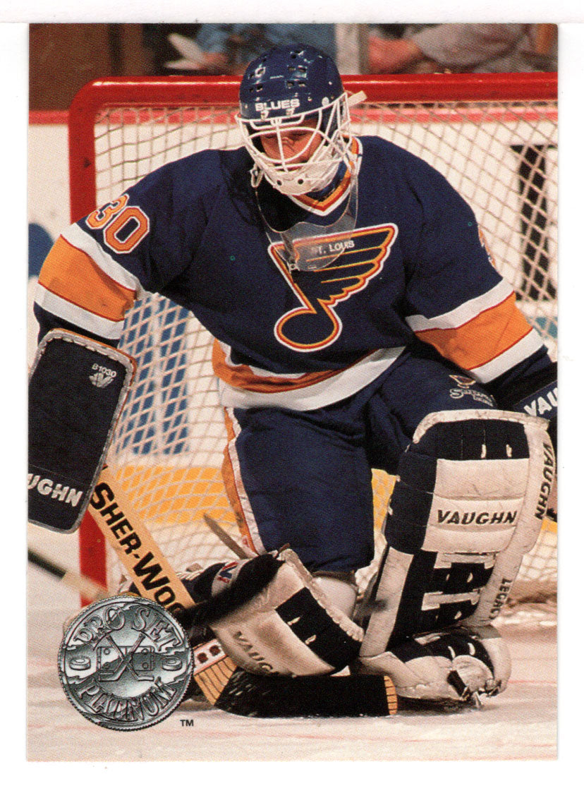 Vincent Riendeau - St. Louis Blues (NHL Hockey Card) 1991-92 Pro Set Platinum # 112 Mint