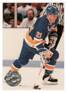 Jeff Brown - St. Louis Blues (NHL Hockey Card) 1991-92 Pro Set Platinum # 114 Mint