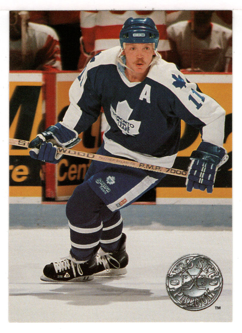 Gary Leeman - Toronto Maple Leafs (NHL Hockey Card) 1991-92 Pro Set Platinum # 115 Mint