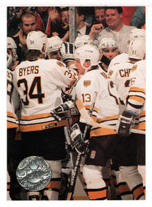 Boston Bruins - Adams Division Champions (NHL Hockey Card) 1991-92 Pro Set Platinum # 140 Mint