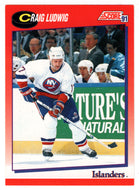 Craig Ludwig - New York Islanders (NHL Hockey Card) 1991-92 Score Canadian Bilingual # 13 Mint