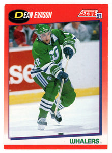 Dean Evason - Hartford Whalers (NHL Hockey Card) 1991-92 Score Canadian # 17 Mint