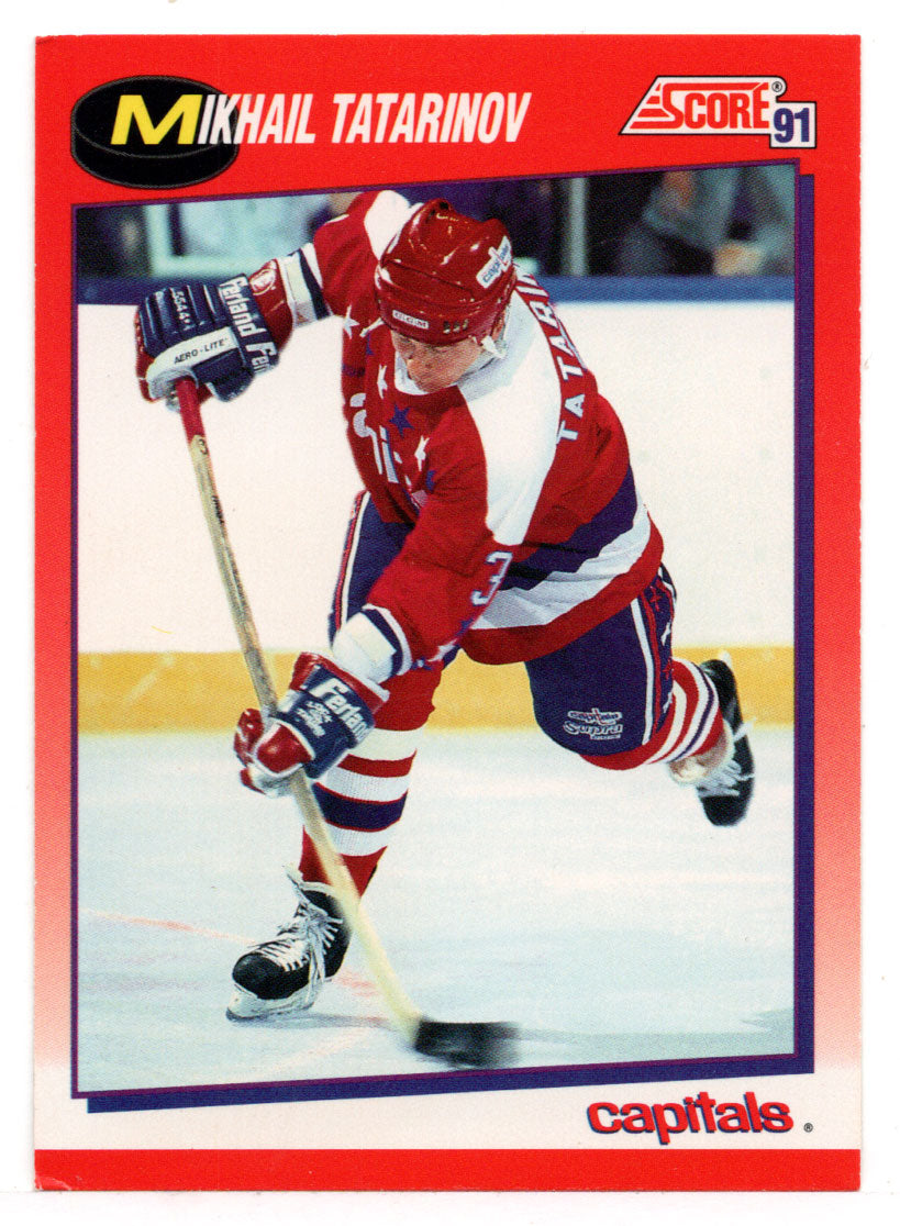 Mikhail Tatarinov - Washington Capitals (NHL Hockey Card) 1991-92 Score Canadian # 37 Mint