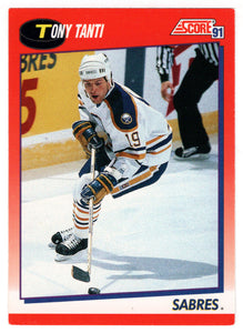 Tony Tanti - Buffalo Sabres (NHL Hockey Card) 1991-92 Score Canadian Bilingual # 49 Mint