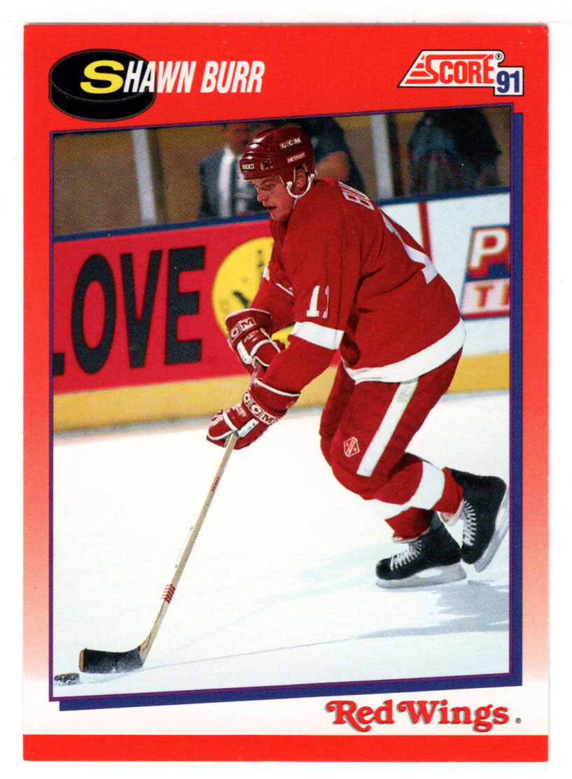 Shawn Burr - Detroit Red Wings (NHL Hockey Card) 1991-92 Score Canadian # 54 Mint