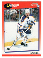 Uwe Krupp - Buffalo Sabres (NHL Hockey Card) 1991-92 Score Canadian Bilingual # 84 Mint