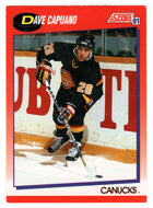 Dave Capuano - Vancouver Canucks (NHL Hockey Card) 1991-92 Score Canadian Bilingual # 86 Mint