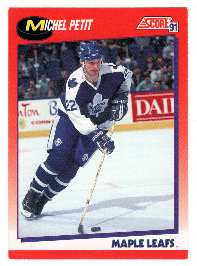 Michel Petit - Toronto Maple Leafs (NHL Hockey Card) 1991-92 Score Canadian Bilingual # 103 Mint