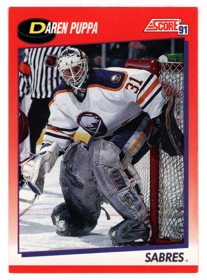 Daren Puppa - Buffalo Sabres (NHL Hockey Card) 1991-92 Score Canadian Bilingual # 106 Mint