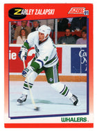 Zarley Zalapski - Edmonton Oilers (NHL Hockey Card) 1991-92 Score Canadian Bilingual # 111 Mint