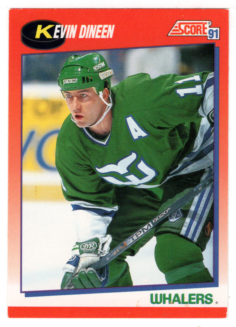 Kevin Dineen - Edmonton Oilers (NHL Hockey Card) 1991-92 Score Canadian Bilingual # 118 Mint