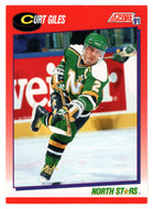 Curt Giles - Minnesota North Stars (NHL Hockey Card) 1991-92 Score Canadian Bilingual # 137 Mint