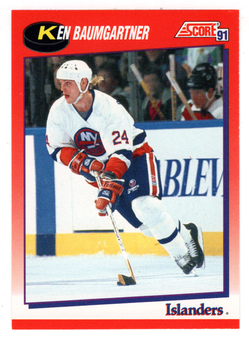 Ken Baumgartner - New York Islanders (NHL Hockey Card) 1991-92 Score Canadian # 148 Mint