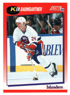 Ken Baumgartner - New York Islanders (NHL Hockey Card) 1991-92 Score Canadian # 148 Mint