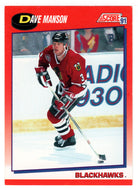 Dave Manson - Chicago Blackhawks (NHL Hockey Card) 1991-92 Score Canadian Bilingual # 152 Mint