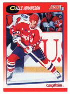 Calle Johansson - Washington Capitals (NHL Hockey Card) 1991-92 Score Canadian Bilingual # 155 Mint