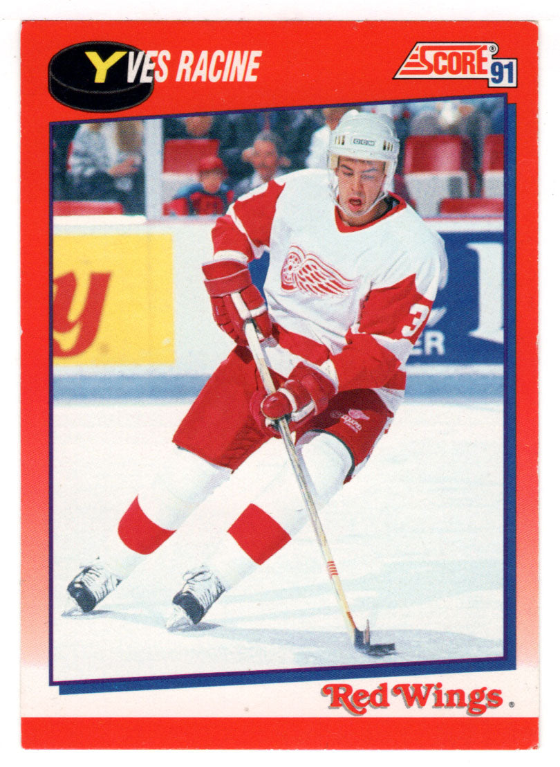 Yves Racine - Detroit Red Wings (NHL Hockey Card) 1991-92 Score Canadian Bilingual # 158 Mint