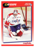 Don Beaupre - Washington Capitals (NHL Hockey Card) 1991-92 Score Canadian Bilingual # 185 Mint
