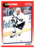 Brian Benning - Los Angeles Kings (NHL Hockey Card) 1991-92 Score Canadian Bilingual # 186 Mint