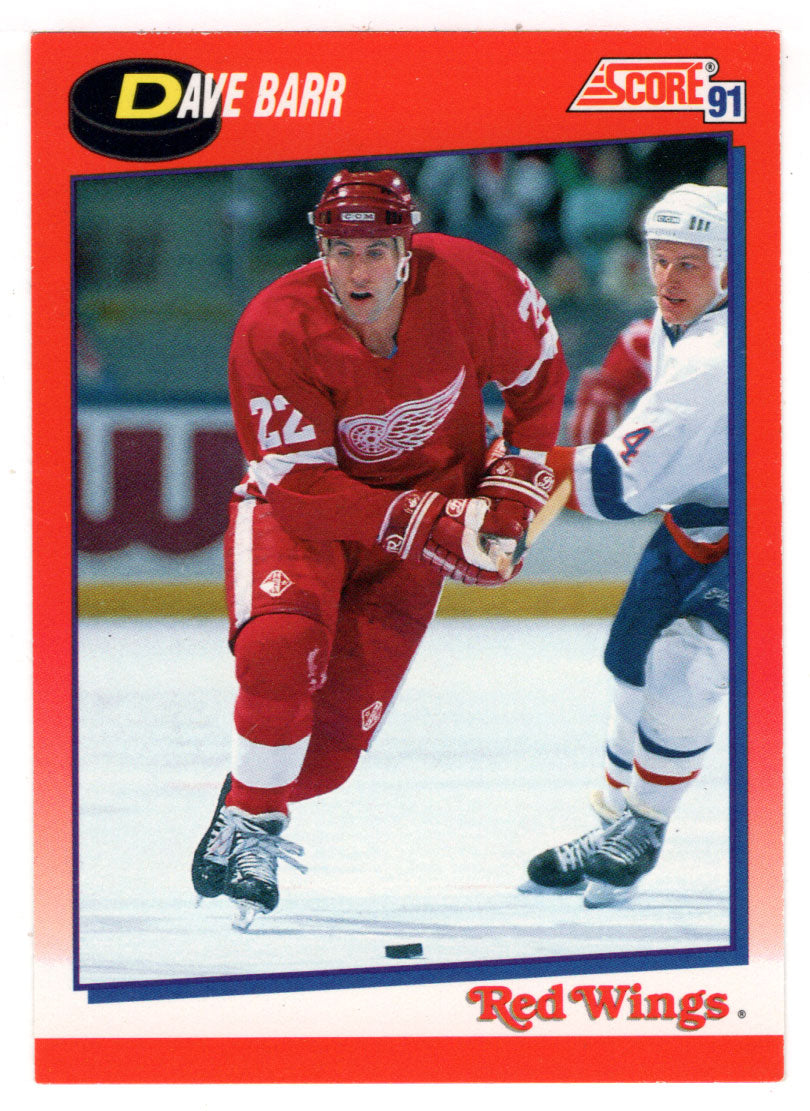 Dave Barr - Detroit Red Wings (NHL Hockey Card) 1991-92 Score Canadian Bilingual # 187 Mint