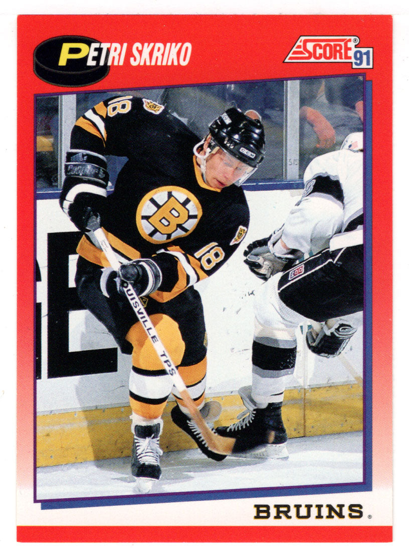 Petri Skriko - Boston Bruins (NHL Hockey Card) 1991-92 Score Canadian Bilingual # 188 Mint
