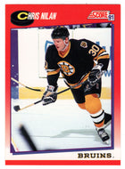 Chris Nilan - Boston Bruins (NHL Hockey Card) 1991-92 Score Canadian Bilingual # 197 Mint