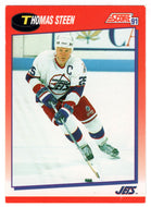 Thomas Steen - Winnipeg Jets (NHL Hockey Card) 1991-92 Score Canadian Bilingual # 198 Mint
