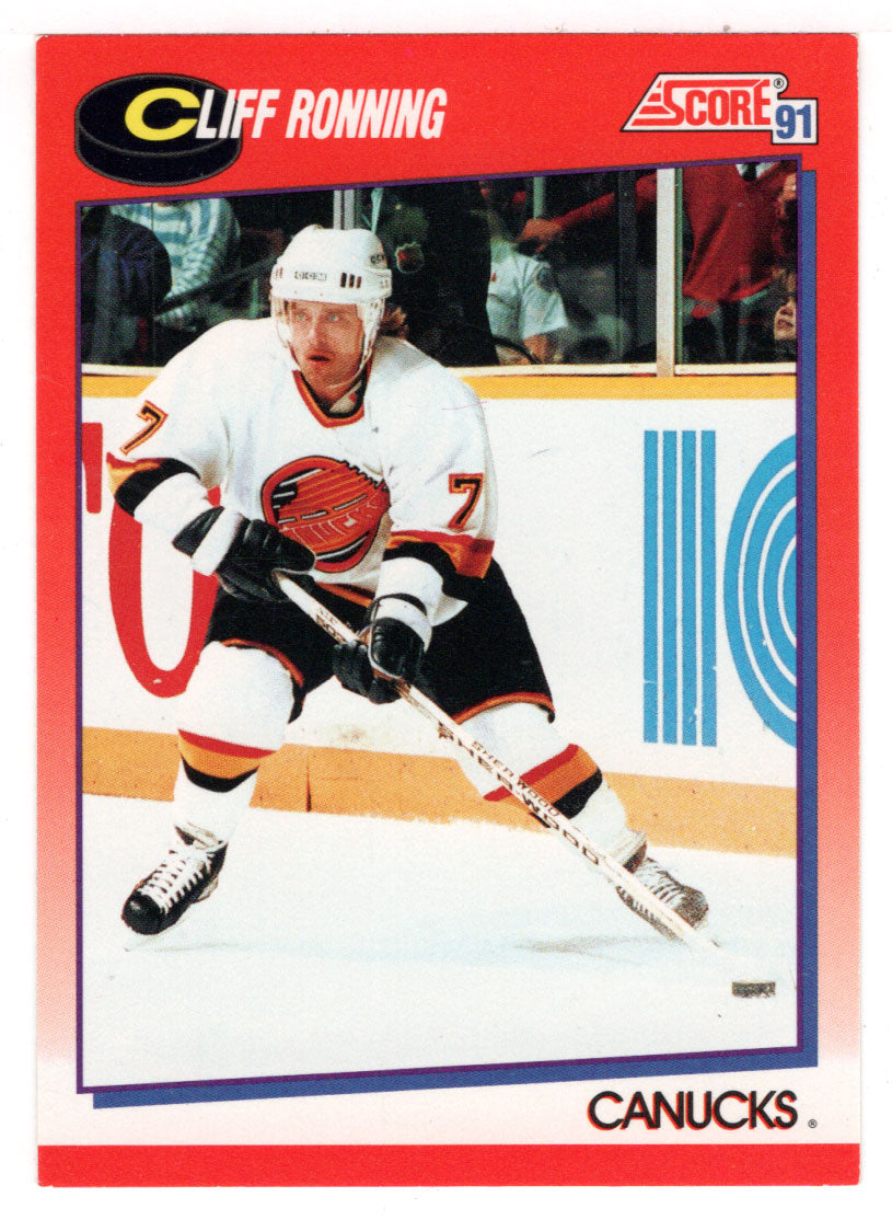 Cliff Ronning - Vancouver Canucks (NHL Hockey Card) 1991-92 Score Canadian # 212 Mint