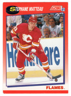 Stephane Matteau - Calgary Flames (NHL Hockey Card) 1991-92 Score Canadian Bilingual # 242 Mint
