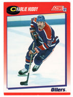 Charlie Huddy - Edmonton Oilers (NHL Hockey Card) 1991-92 Score Canadian Bilingual # 247 Mint