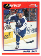 Aaron Broten - Toronto Maple Leafs (NHL Hockey Card) 1991-92 Score Canadian Bilingual # 250 Mint