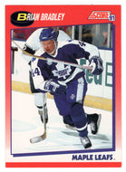Brian Bradley - Toronto Maple Leafs (NHL Hockey Card) 1991-92 Score Canadian Bilingual # 255 Mint