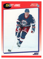 Scott Arniel - Winnipeg Jets (NHL Hockey Card) 1991-92 Score Canadian Bilingual # 256 Mint