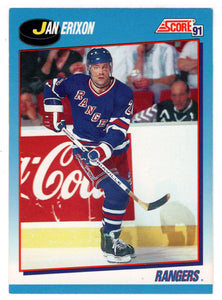 Jan Erixon - New York Rangers (NHL Hockey Card) 1991-92 Score Canadian # 484 Mint