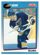 Jeff Brown - St. Louis Blues (NHL Hockey Card) 1991-92 Score Canadian # 496 Mint