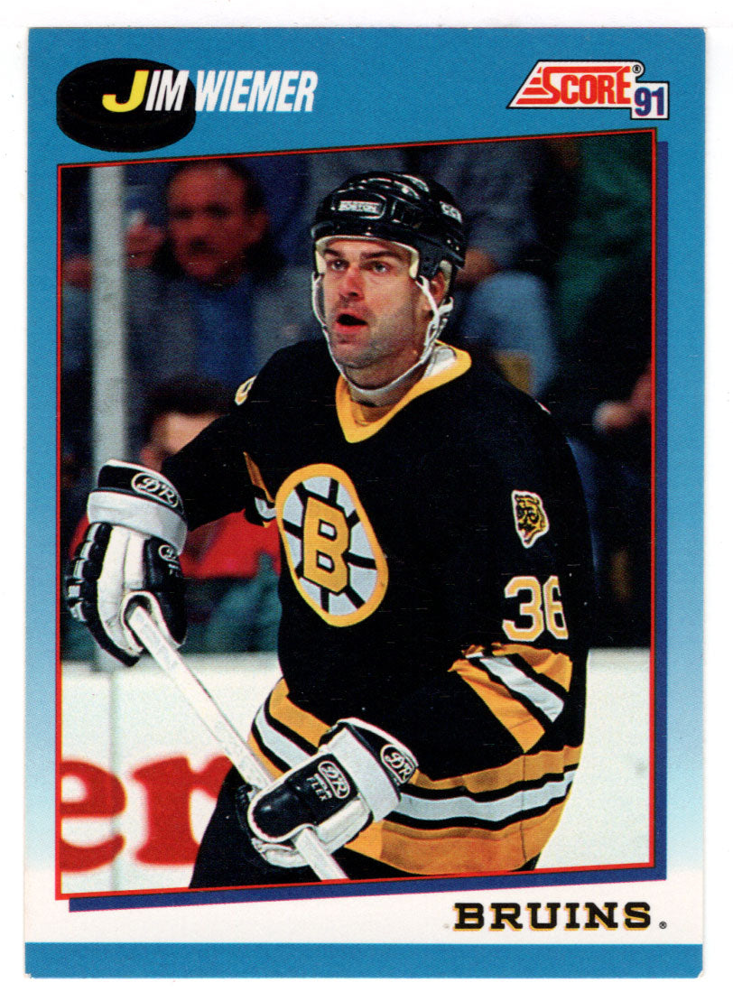 Jim Wiemer - Boston Bruins (NHL Hockey Card) 1991-92 Score Canadian Bilingual # 535 Mint