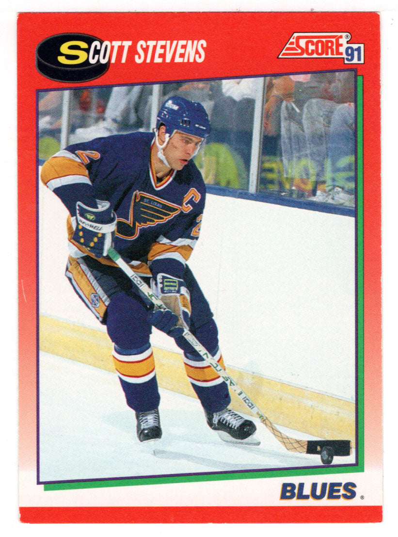 Scott Stevens - St. Louis Blues (NHL Hockey Card) 1991-92 Score Canadian # 40 Mint