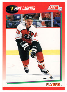 Terry Carkner - Philadelphia Flyers (NHL Hockey Card) 1991-92 Score Canadian # 64 Mint