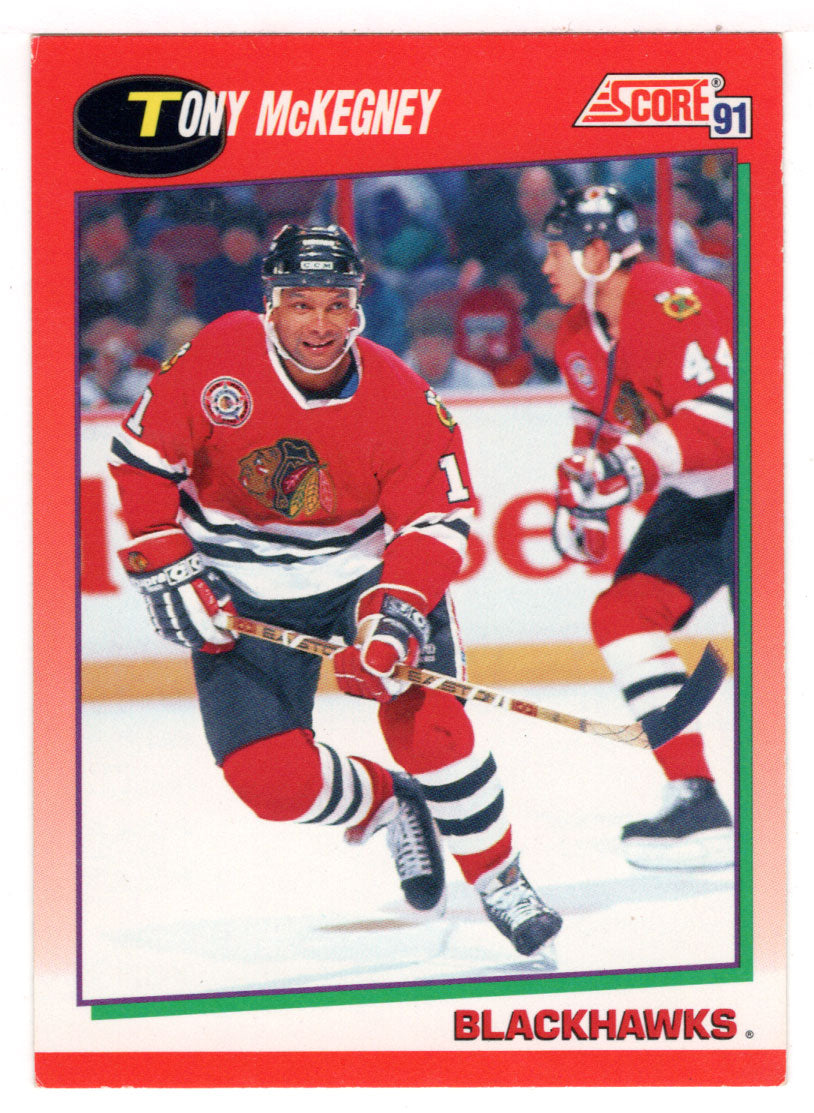 Tony McKegney - Chicago Blackhawks (NHL Hockey Card) 1991-92 Score Canadian # 104 Mint