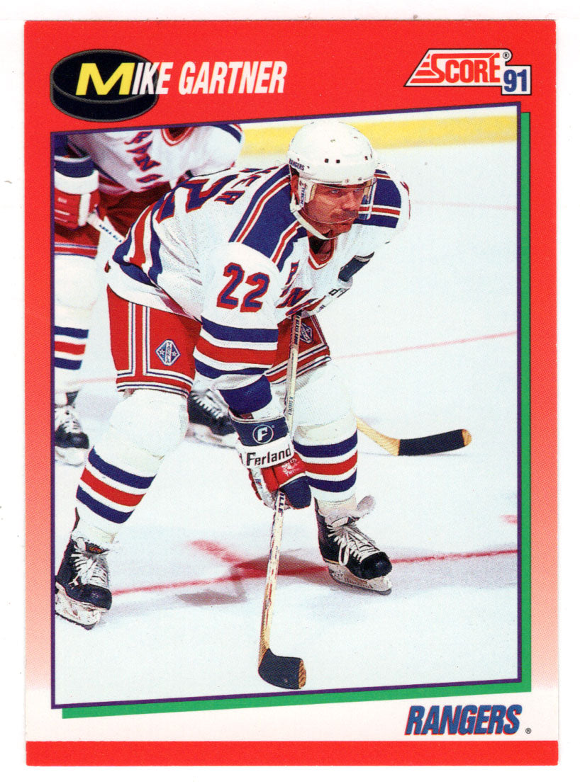 Mike Gartner - New York Rangers (NHL Hockey Card) 1991-92 Score Canadian # 135 Mint