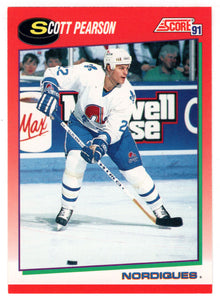 Scott Pearson - Quebec Nordiques (NHL Hockey Card) 1991-92 Score Canadian # 138 Mint