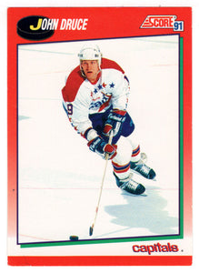 John Druce - Washington Capitals (NHL Hockey Card) 1991-92 Score Canadian # 180 Mint