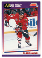 Michel Goulet - Chicago Blackhawks (NHL Hockey Card) 1991-92 Score Canadian # 201 Mint