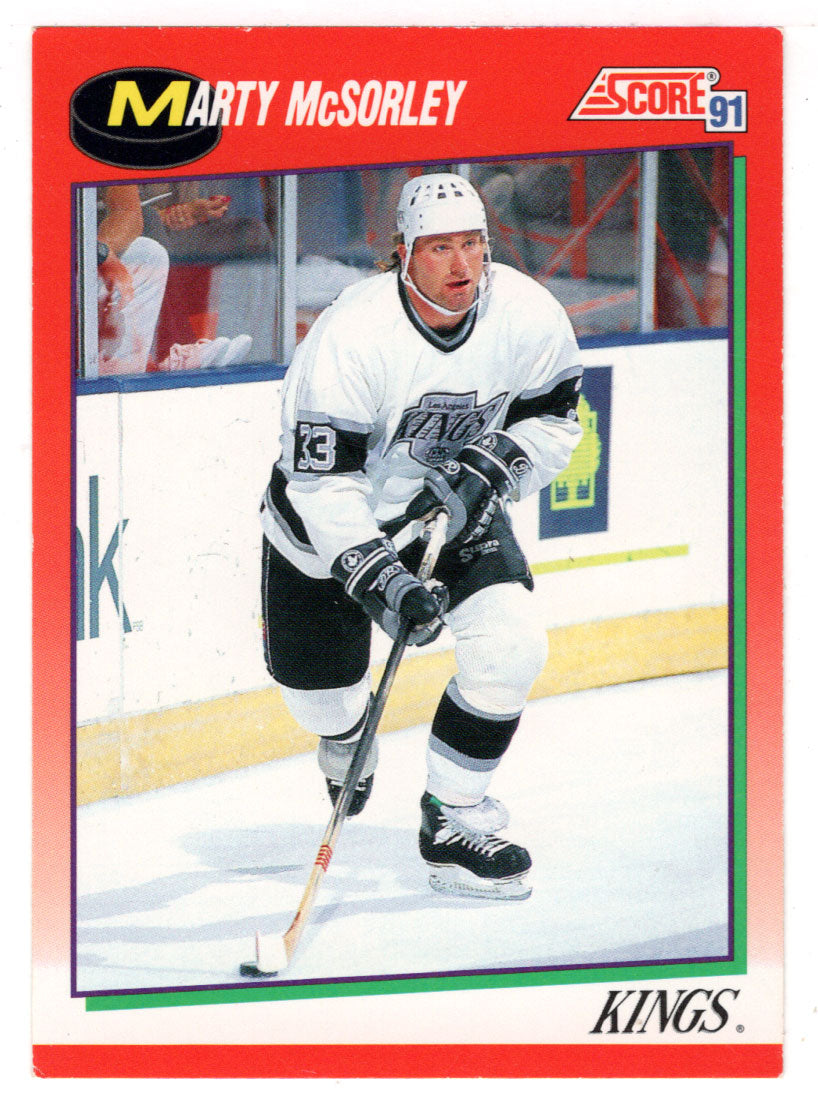 Marty McSorley - Los Angeles Kings (NHL Hockey Card) 1991-92 Score Canadian # 217 Mint